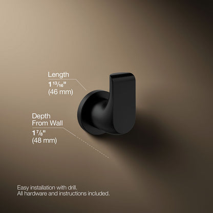 KOHLER K-97499 Avid Robe hook