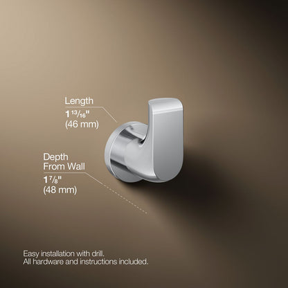 KOHLER K-97499 Avid Robe hook