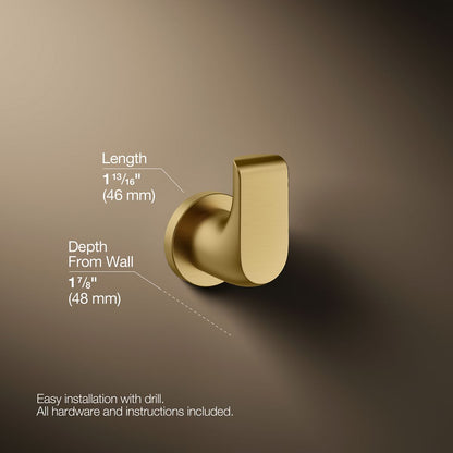 KOHLER K-97499 Avid Robe hook