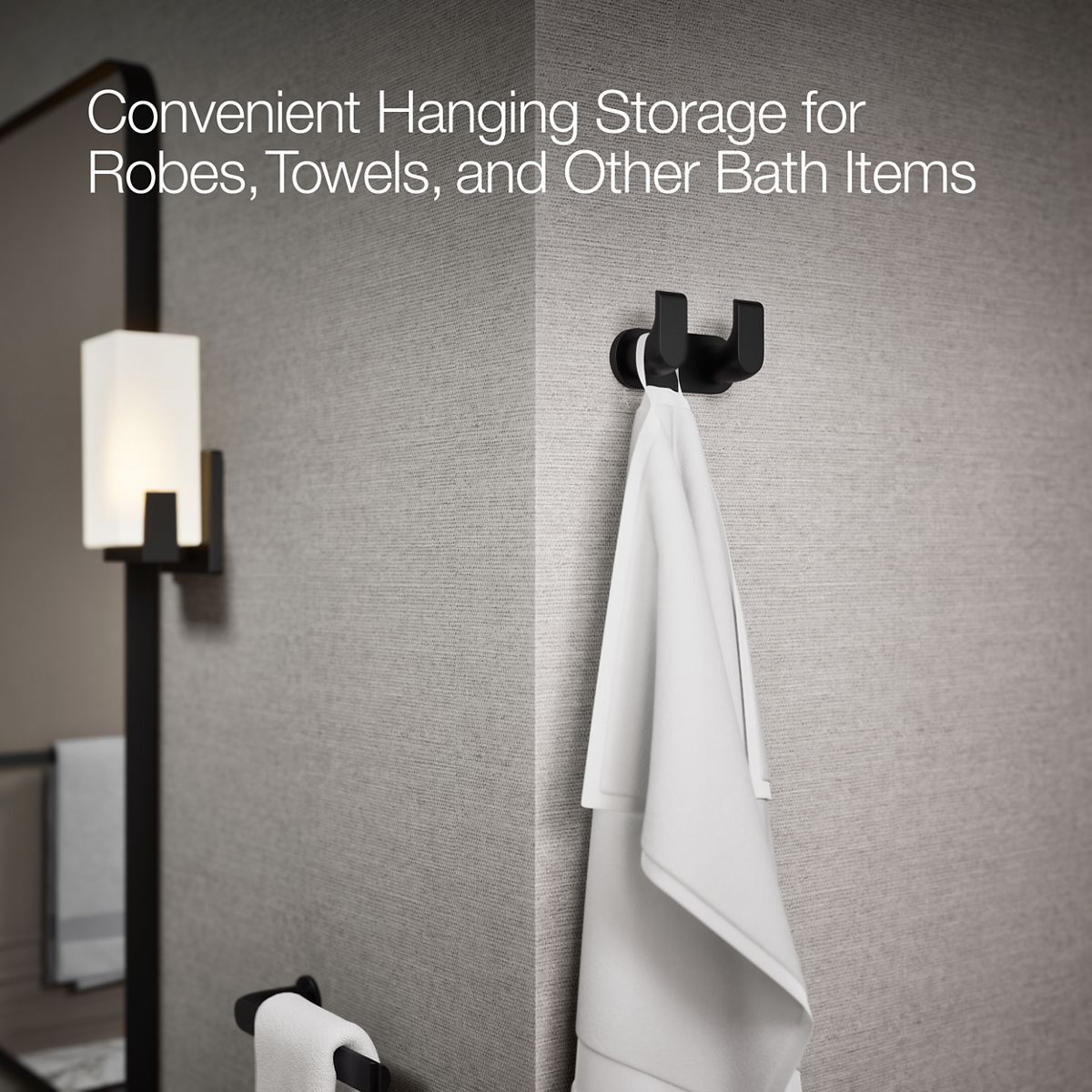 KOHLER K-97500 Avid Double robe hook