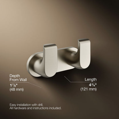 KOHLER K-97500 Avid Double robe hook