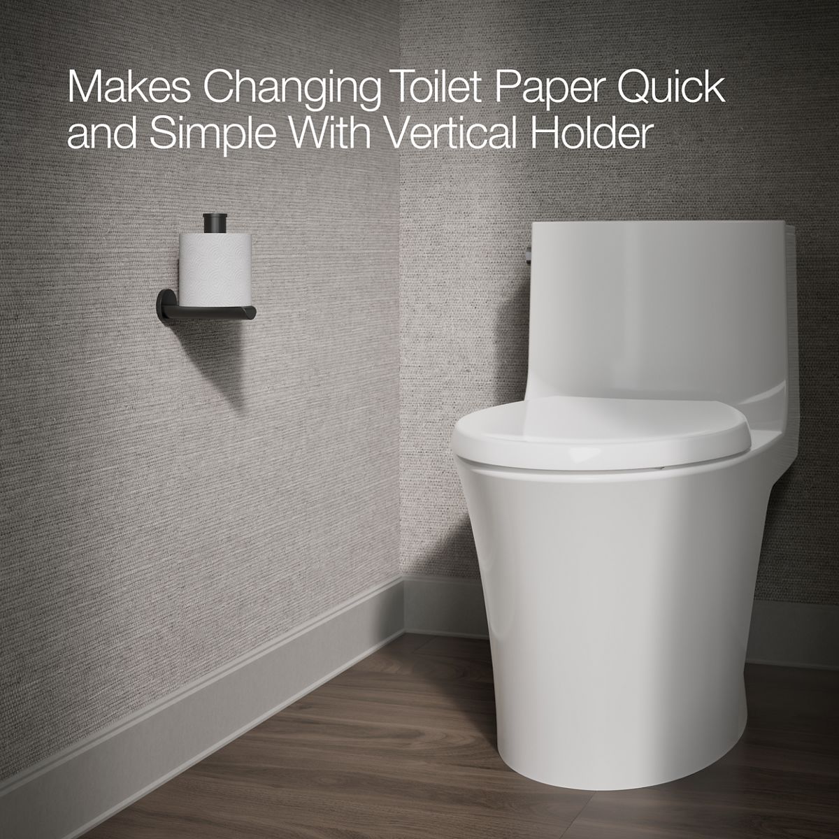 KOHLER K-97502 Avid Vertical toilet paper holder
