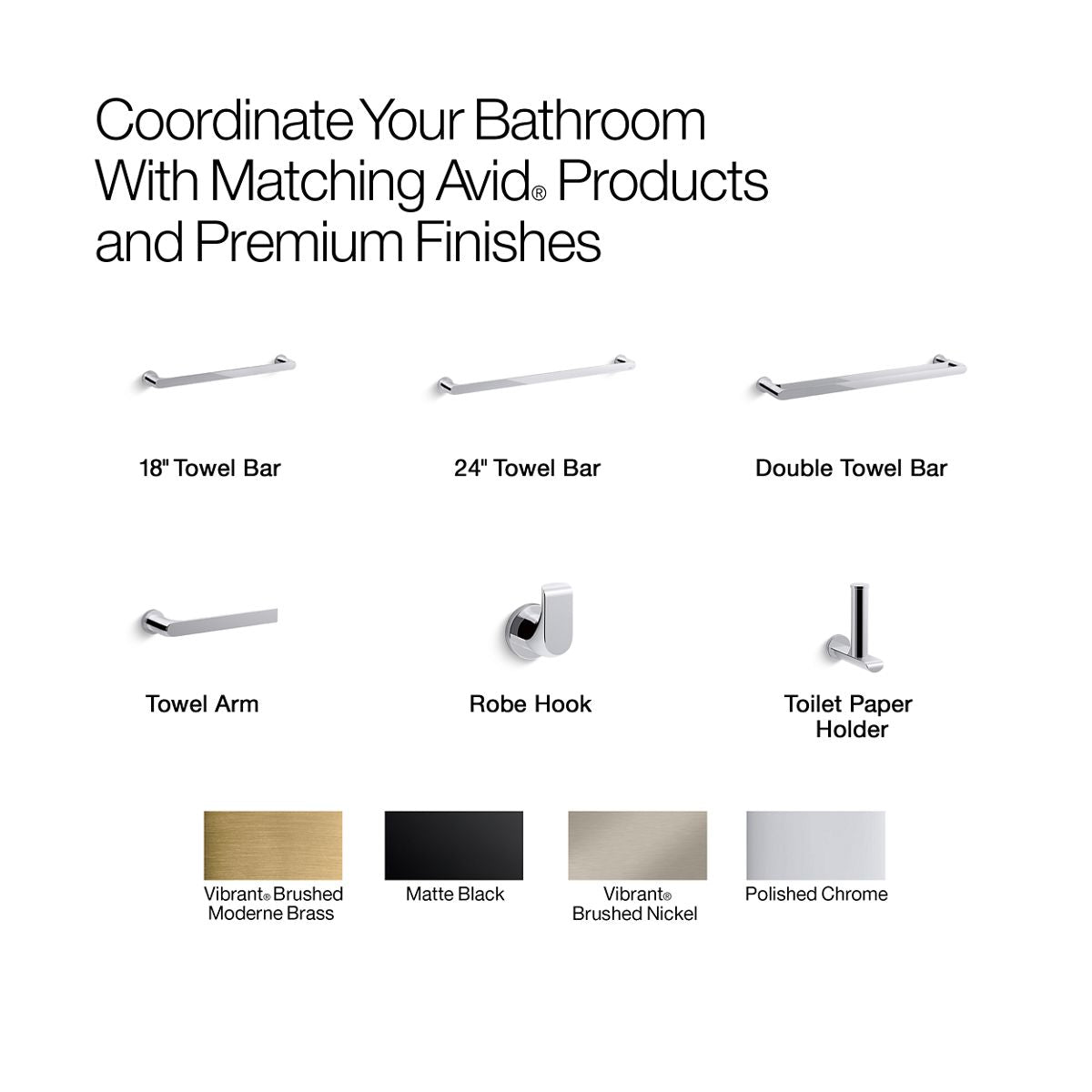 KOHLER K-97502 Avid Vertical toilet paper holder