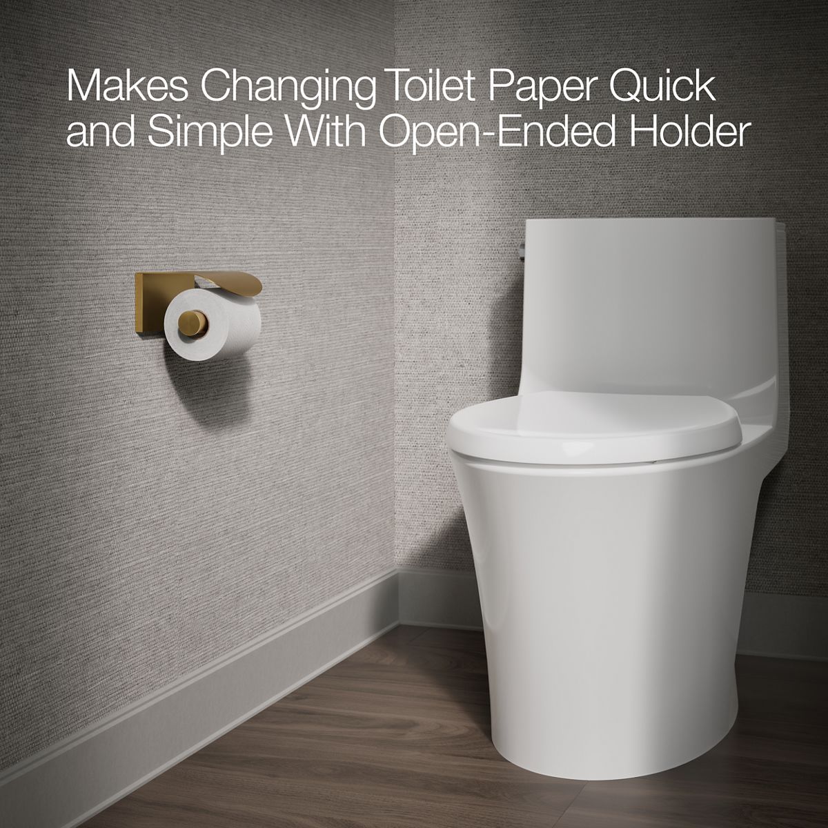 KOHLER K-97503 Avid Covered toilet paper holder