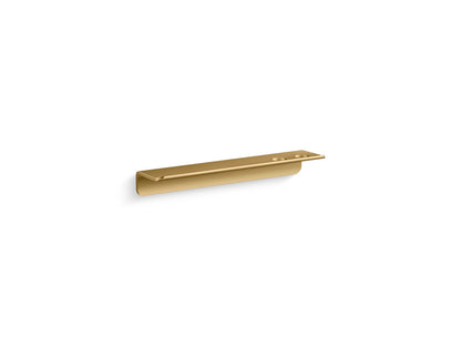 KOHLER K-97622 Choreograph 14" Floating Shower Shelf, vibrant brushed moderne brass
