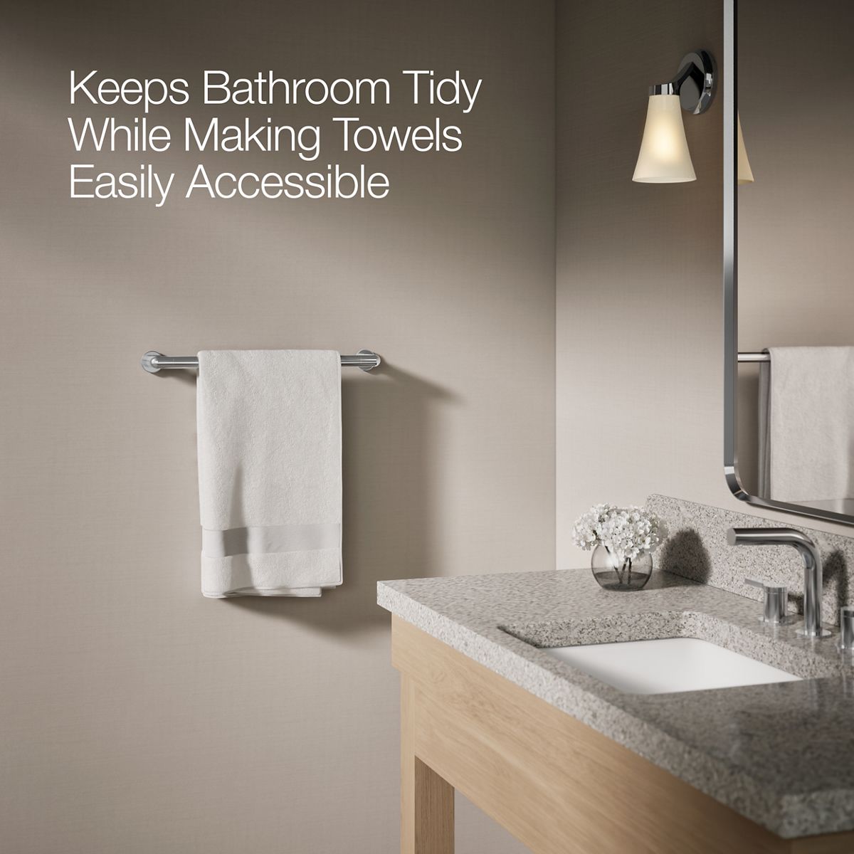 KOHLER K-97878 Kumin 18" towel bar