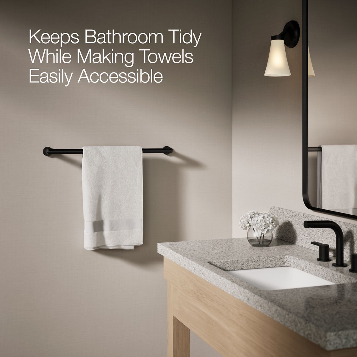 KOHLER K-97882 Kumin 24" towel bar