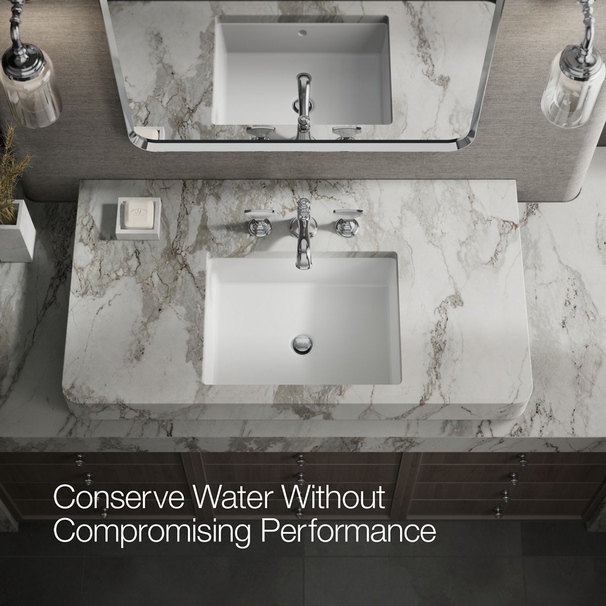 KOHLER K-98068-6 Artifacts T-handle bathroom sink faucet handles