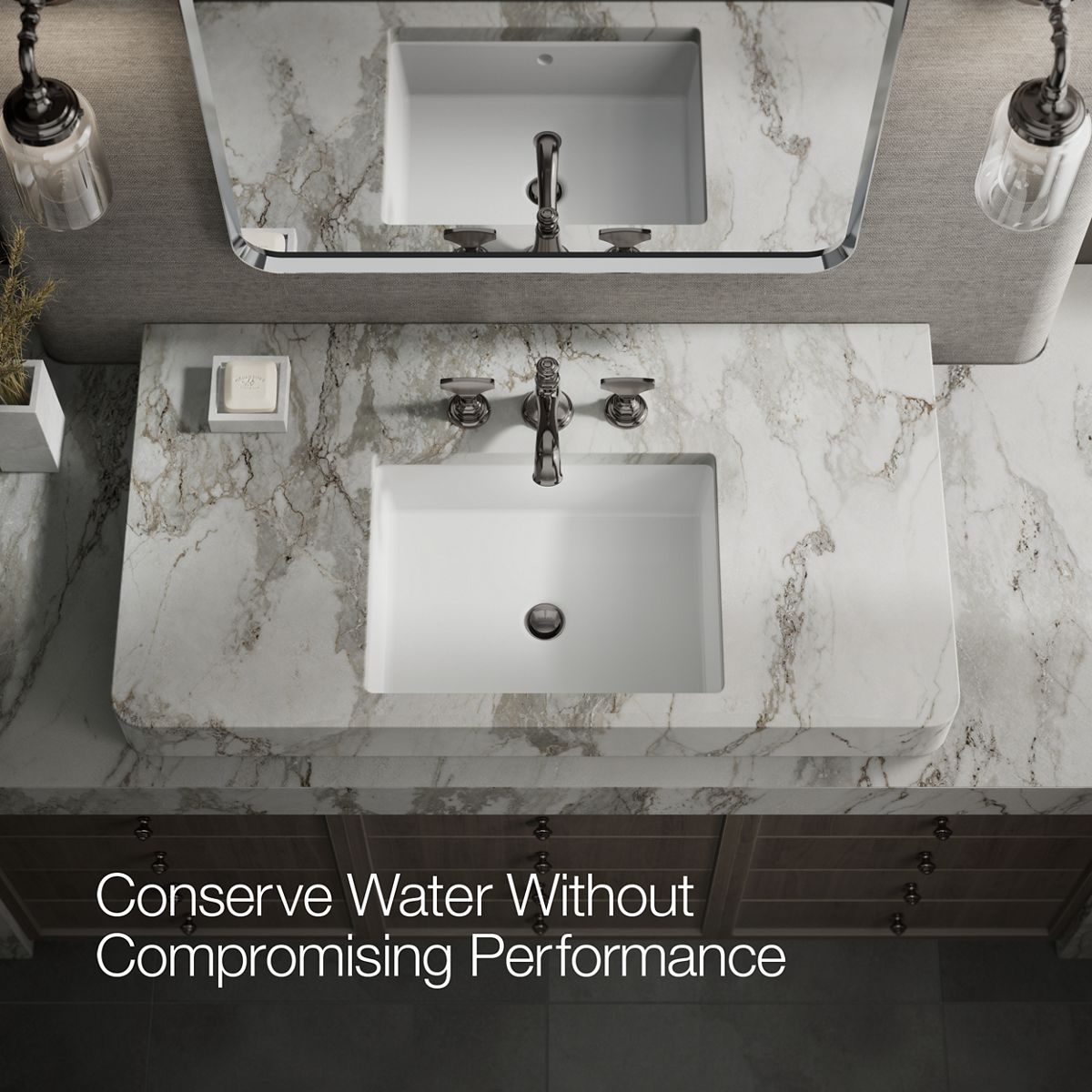 KOHLER K-98068-6 Artifacts T-handle bathroom sink faucet handles