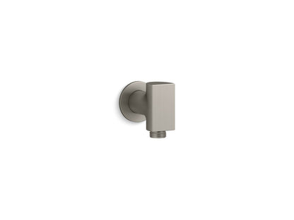 KOHLER K-98353 Exhale Wall-mount supply elbow with check valve, vibrant brushed nickel