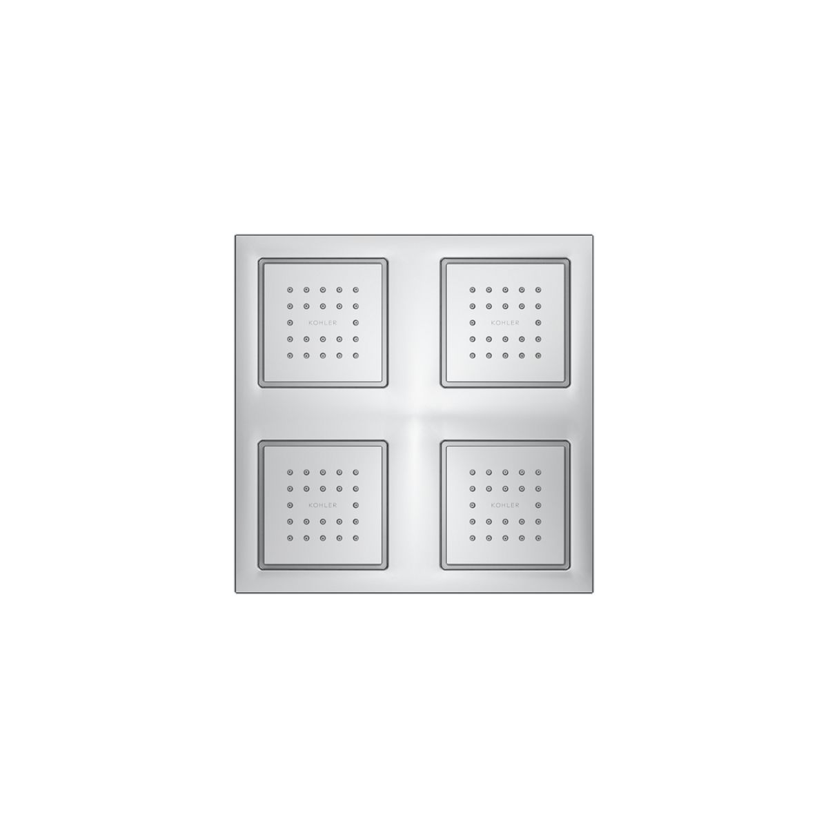 KOHLER K-98740 WaterTile Rain Overhead shower panel with four 22-nozzle sprayheads