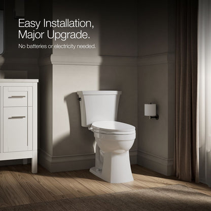 KOHLER K-98804 PureWash M300 Elongated manual bidet toilet seat