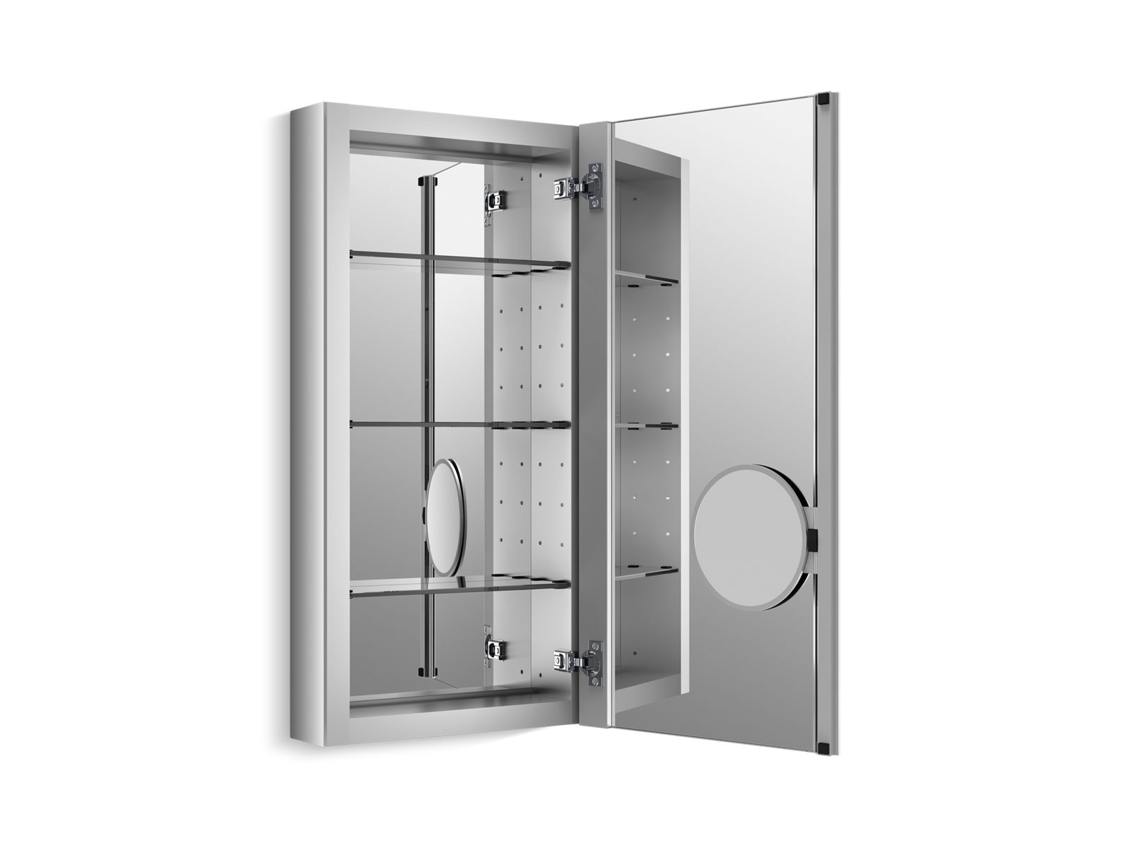 3/4 view of product with door open