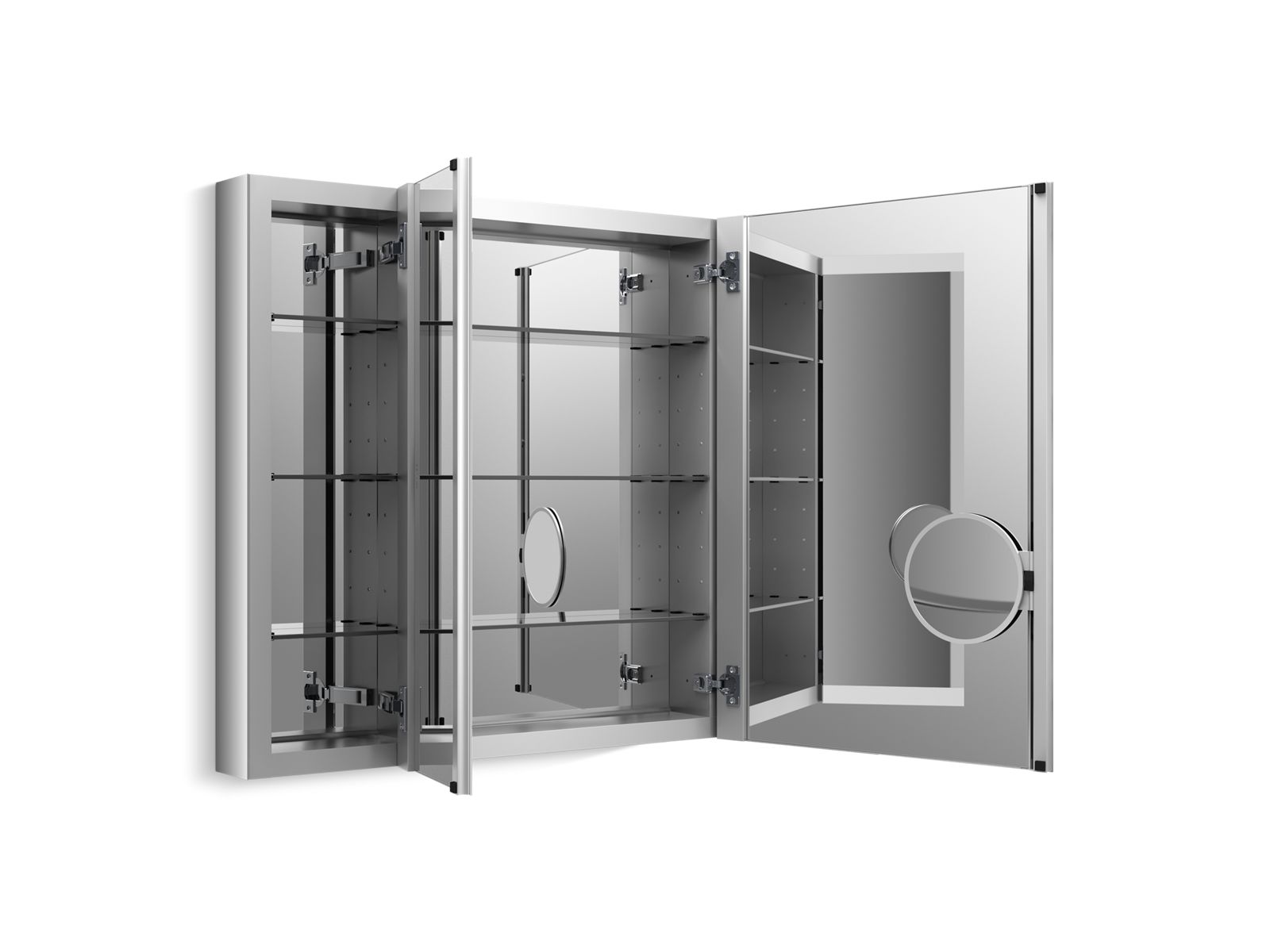 3/4 view of product with door open