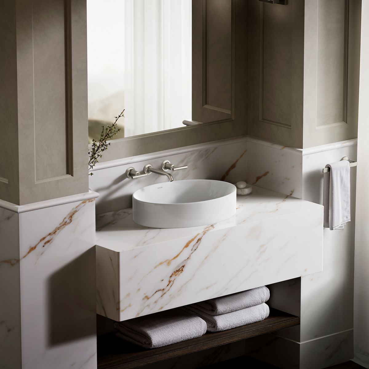 KOHLER K-99183 Vox 20" oval vessel bathroom sink