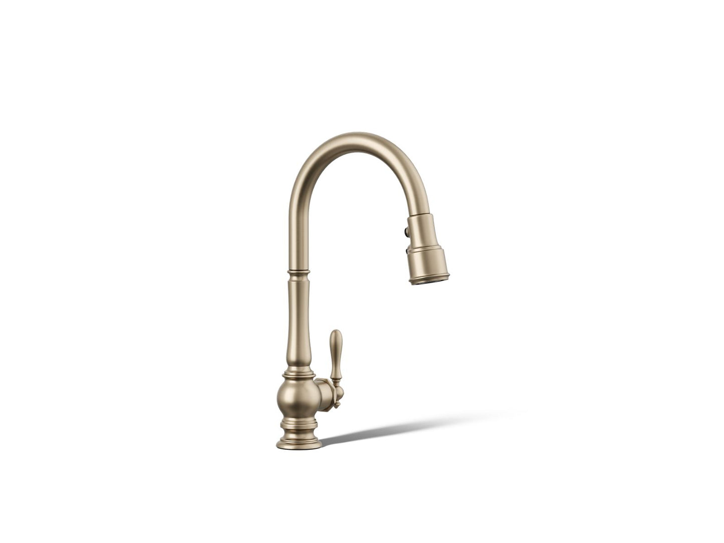KOHLER K-99259 Artifacts Pull-down kitchen sink faucet with three-function sprayhead