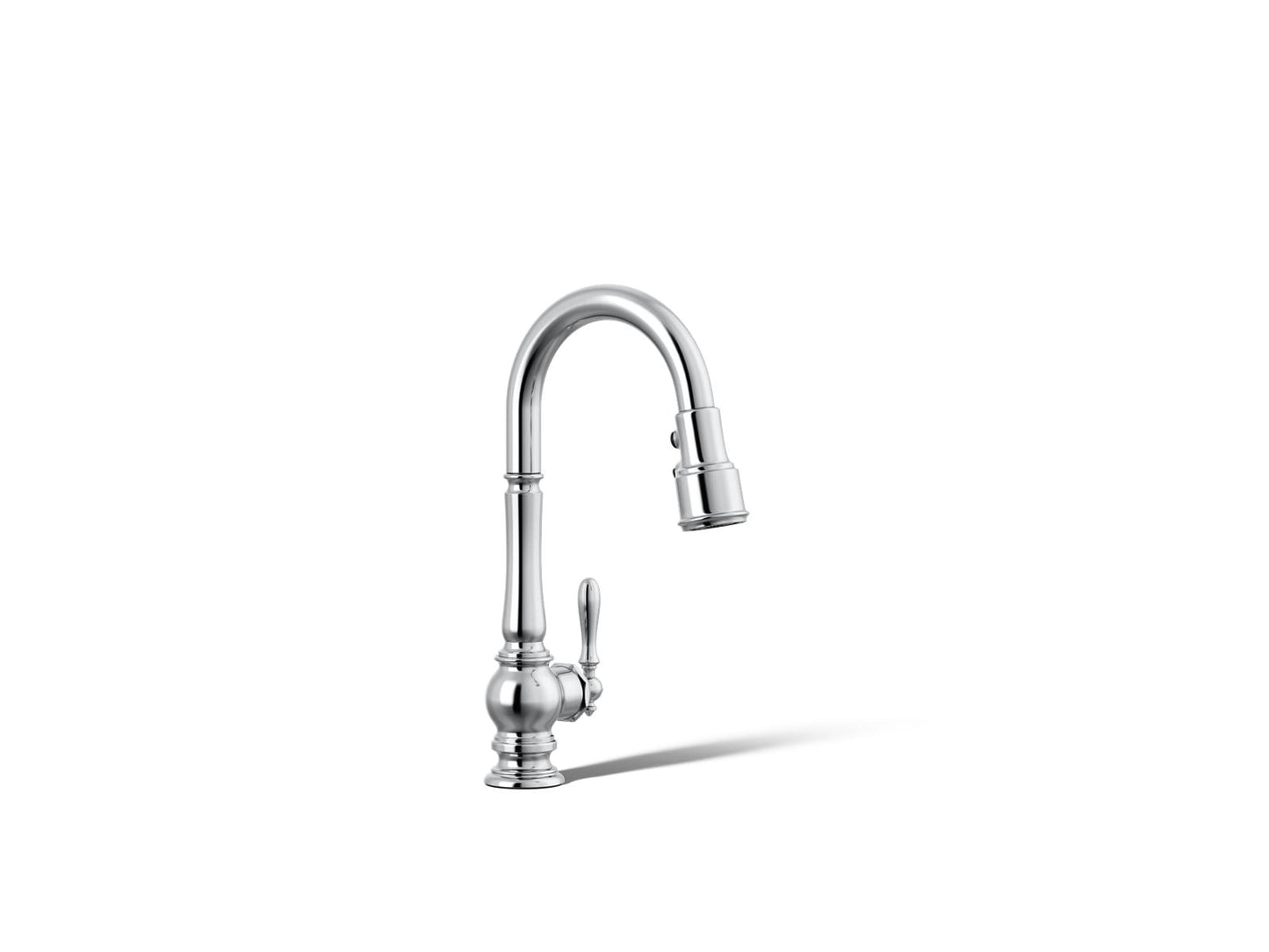 KOHLER K-99261 Artifacts Pull-down kitchen sink faucet with three-function sprayhead