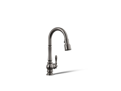 KOHLER K-99261 Artifacts Pull-down kitchen sink faucet with three-function sprayhead