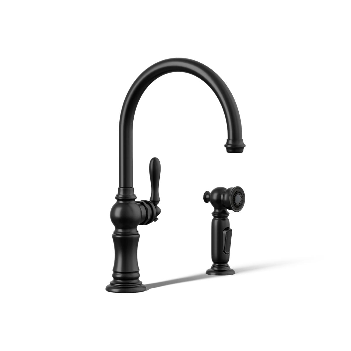 KOHLER K-99262 Artifacts Single-handle kitchen sink faucet with two-function sprayhead