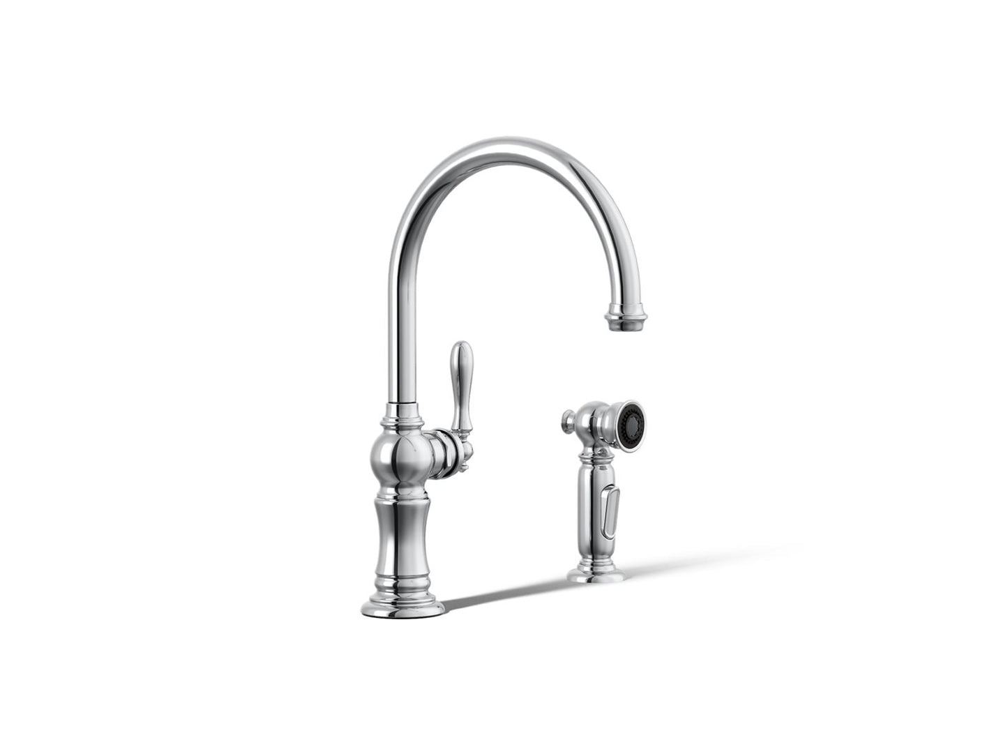 KOHLER K-99262 Artifacts Single-handle kitchen sink faucet with two-function sprayhead