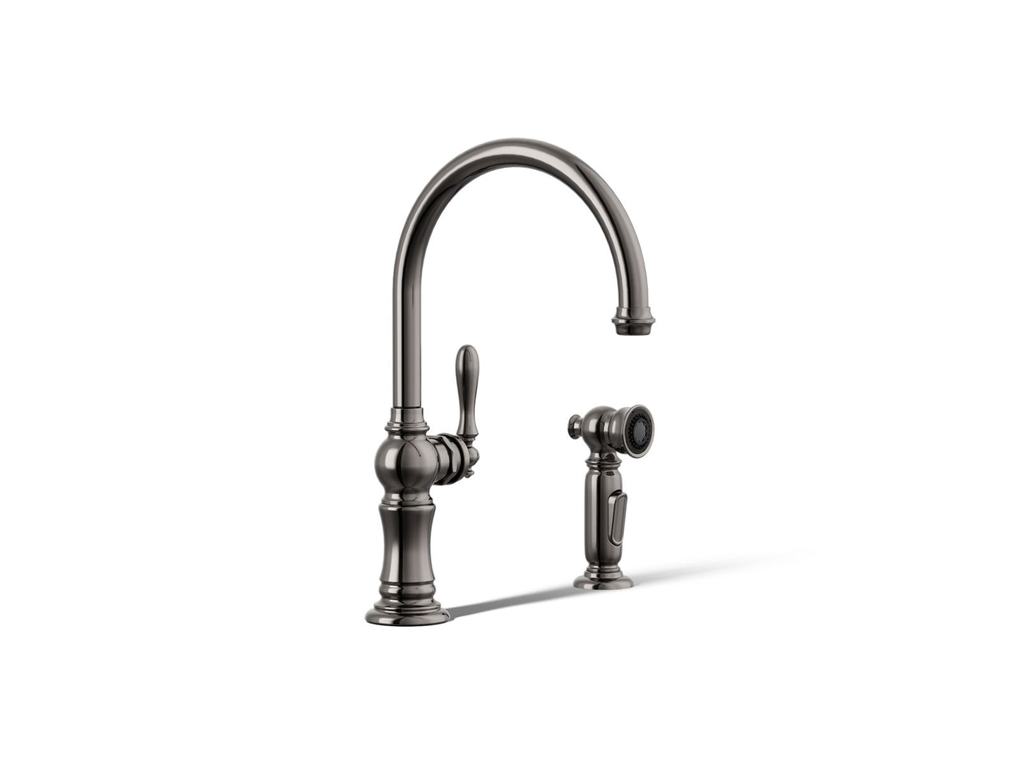 KOHLER K-99262 Artifacts Single-handle kitchen sink faucet with two-function sprayhead