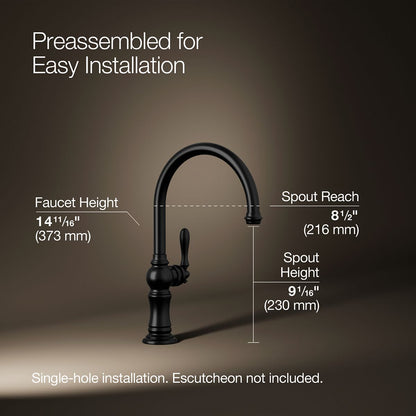 KOHLER K-99263 Artifacts Single-handle kitchen sink faucet