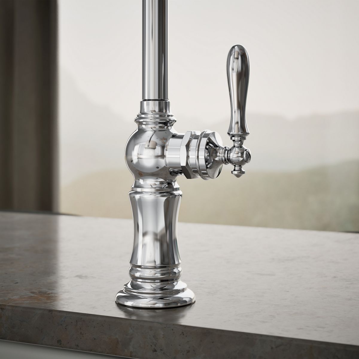 KOHLER K-99263 Artifacts Single-handle kitchen sink faucet