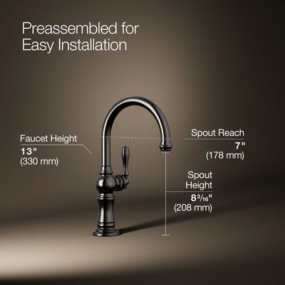 KOHLER K-99264 Artifacts Single-handle kitchen sink faucet