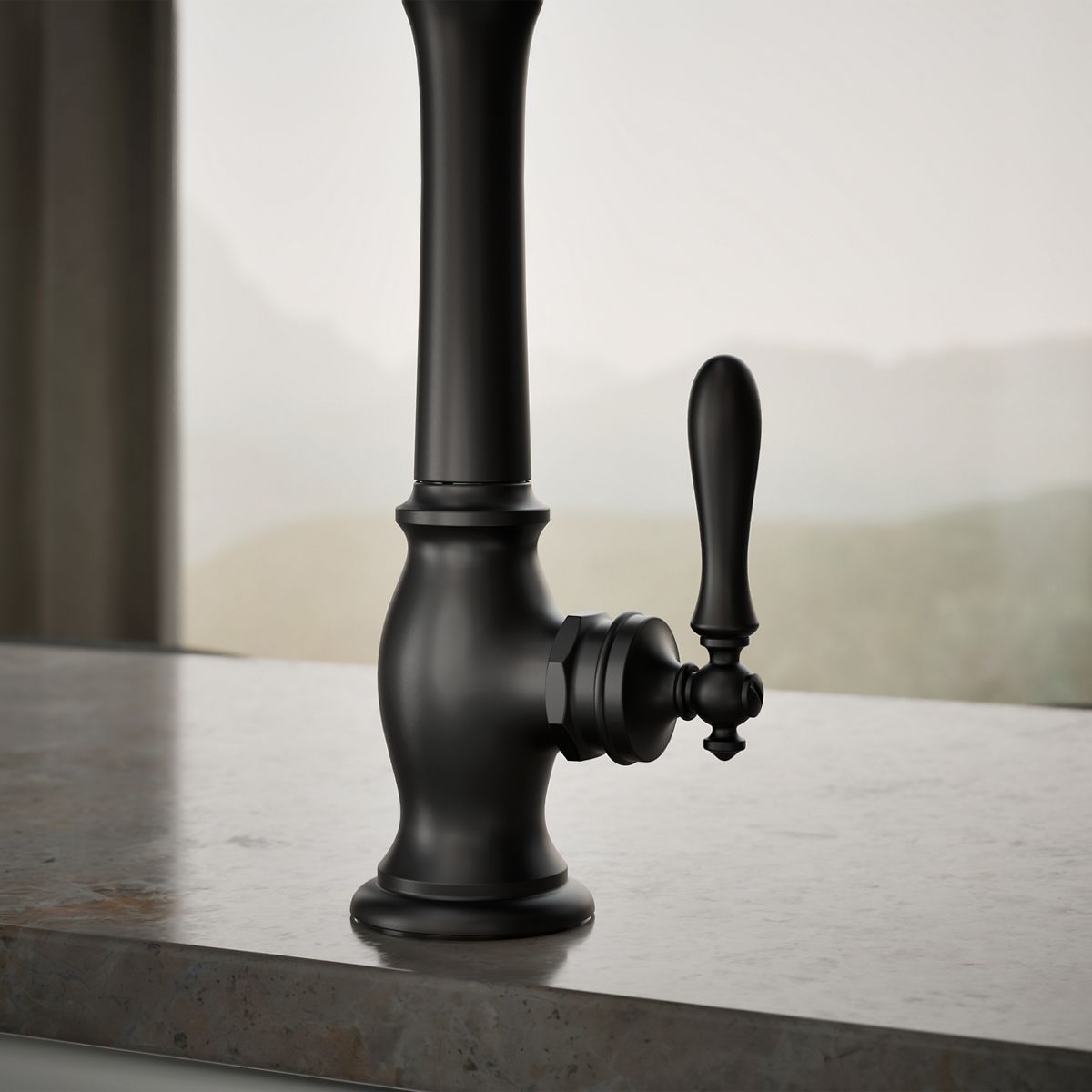 KOHLER K-99266 Artifacts Single-handle kitchen sink faucet