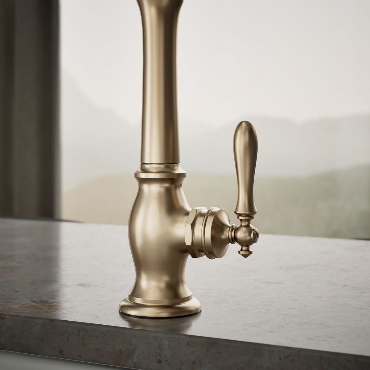 KOHLER K-99266 Artifacts Single-handle kitchen sink faucet