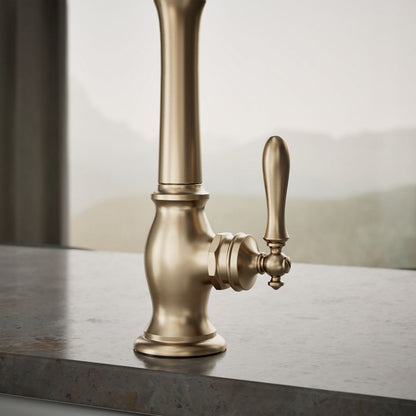 KOHLER K-99266 Artifacts Single-handle kitchen sink faucet