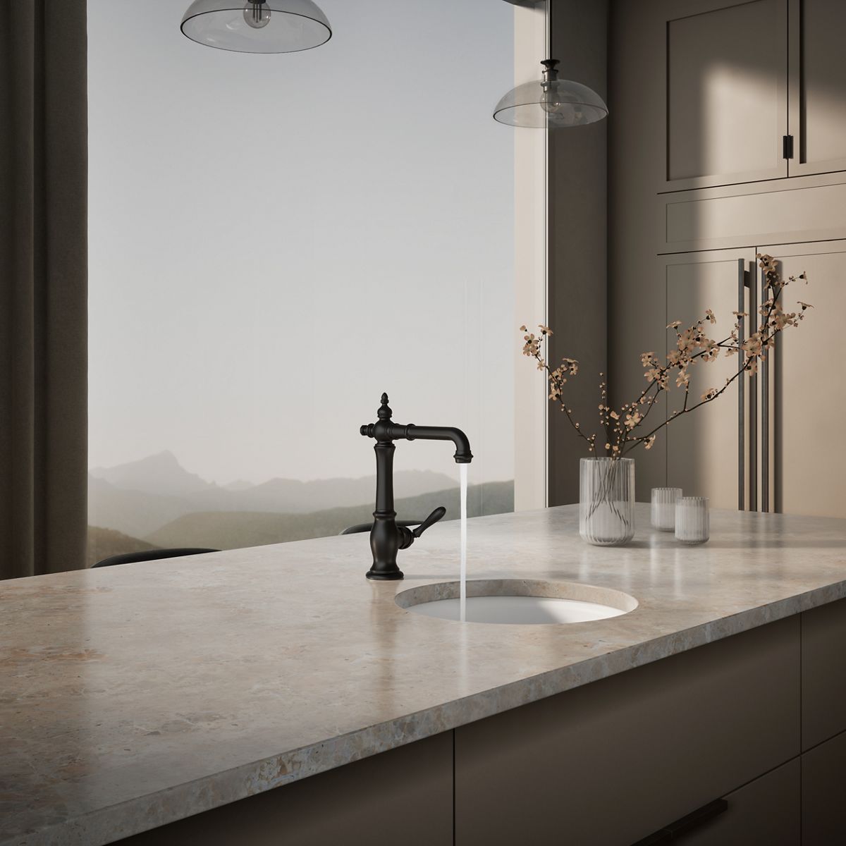 KOHLER K-99267 Artifacts Single-handle bar sink faucet