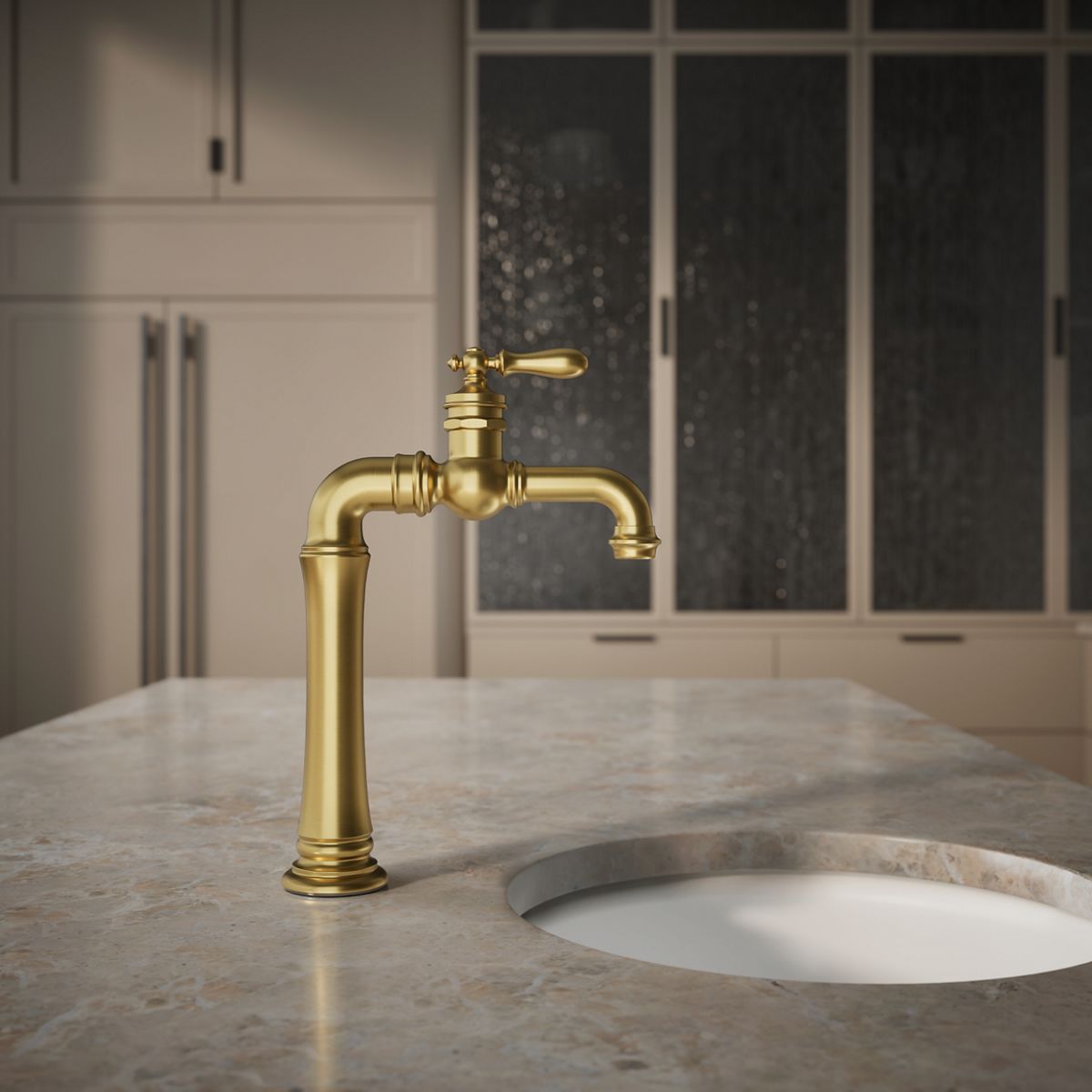 KOHLER K-99268 Artifacts Gentleman's Single-handle bar sink faucet
