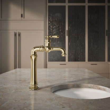 KOHLER K-99268 Artifacts Gentleman's Single-handle bar sink faucet