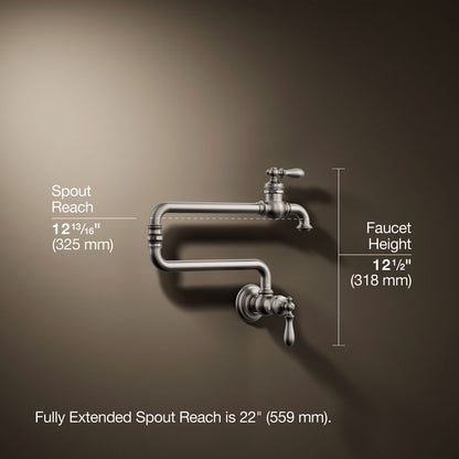 KOHLER K-99270 Artifacts Wall-mount pot filler