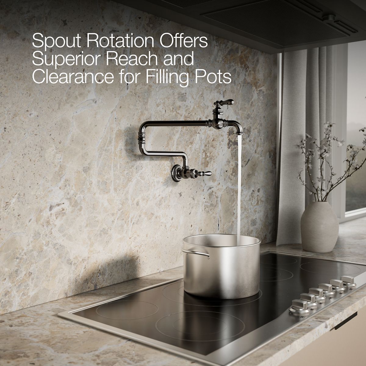 KOHLER K-99270 Artifacts Wall-mount pot filler