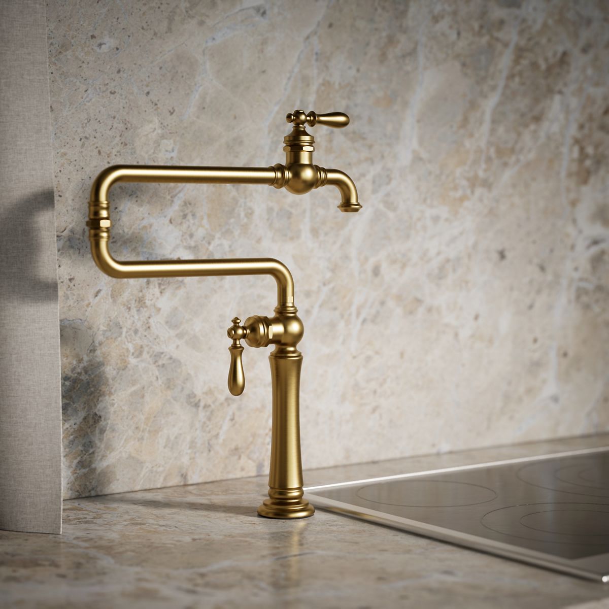 KOHLER K-99271 Artifacts Deck-mount pot filler