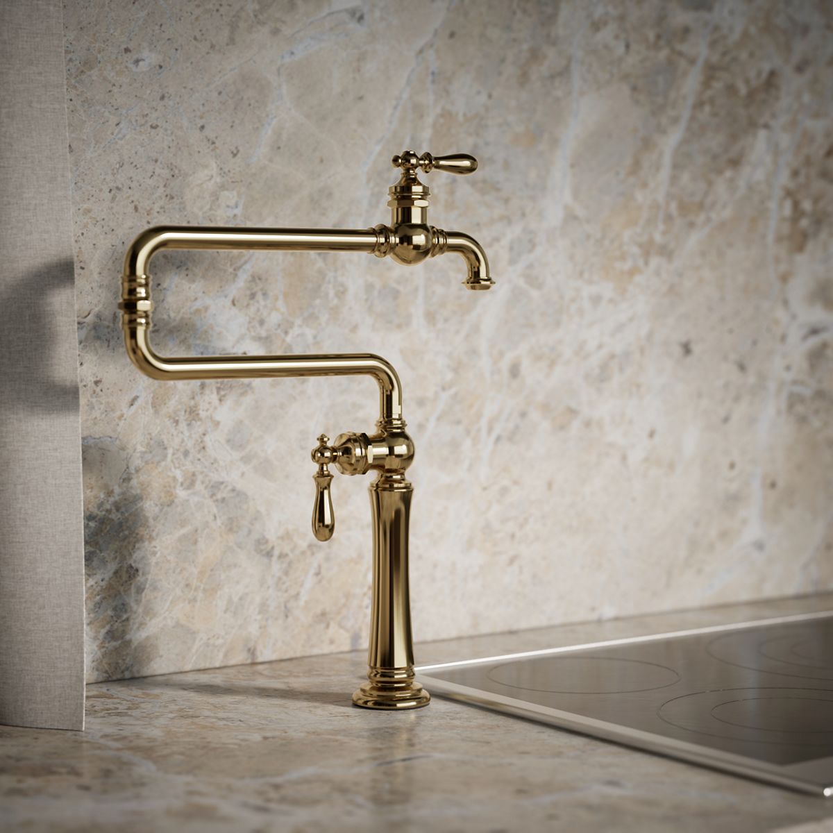 KOHLER K-99271 Artifacts Deck-mount pot filler