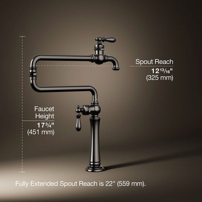 KOHLER K-99271 Artifacts Deck-mount pot filler