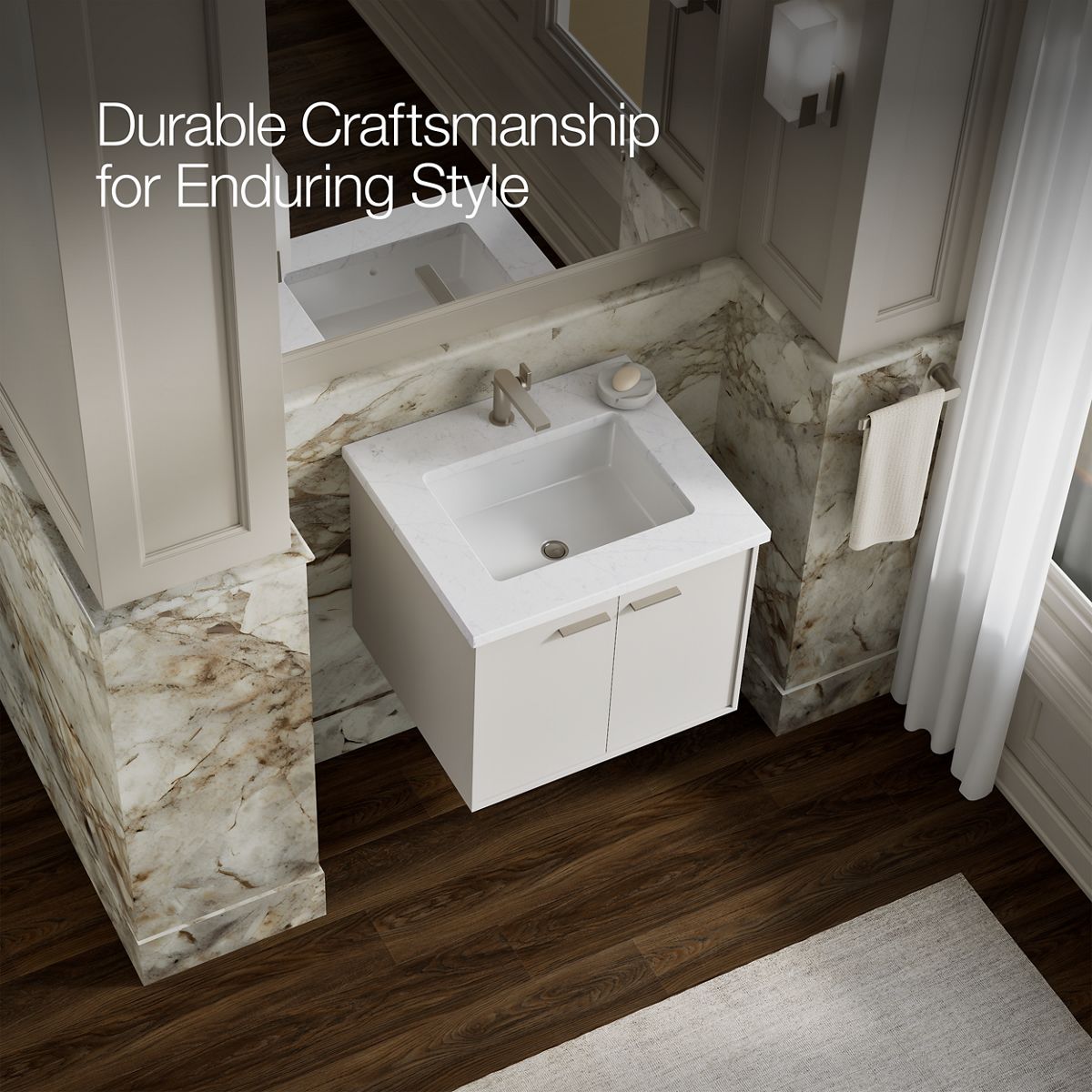 KOHLER K-99539 Jute 24" wall-hung bathroom vanity cabinet
