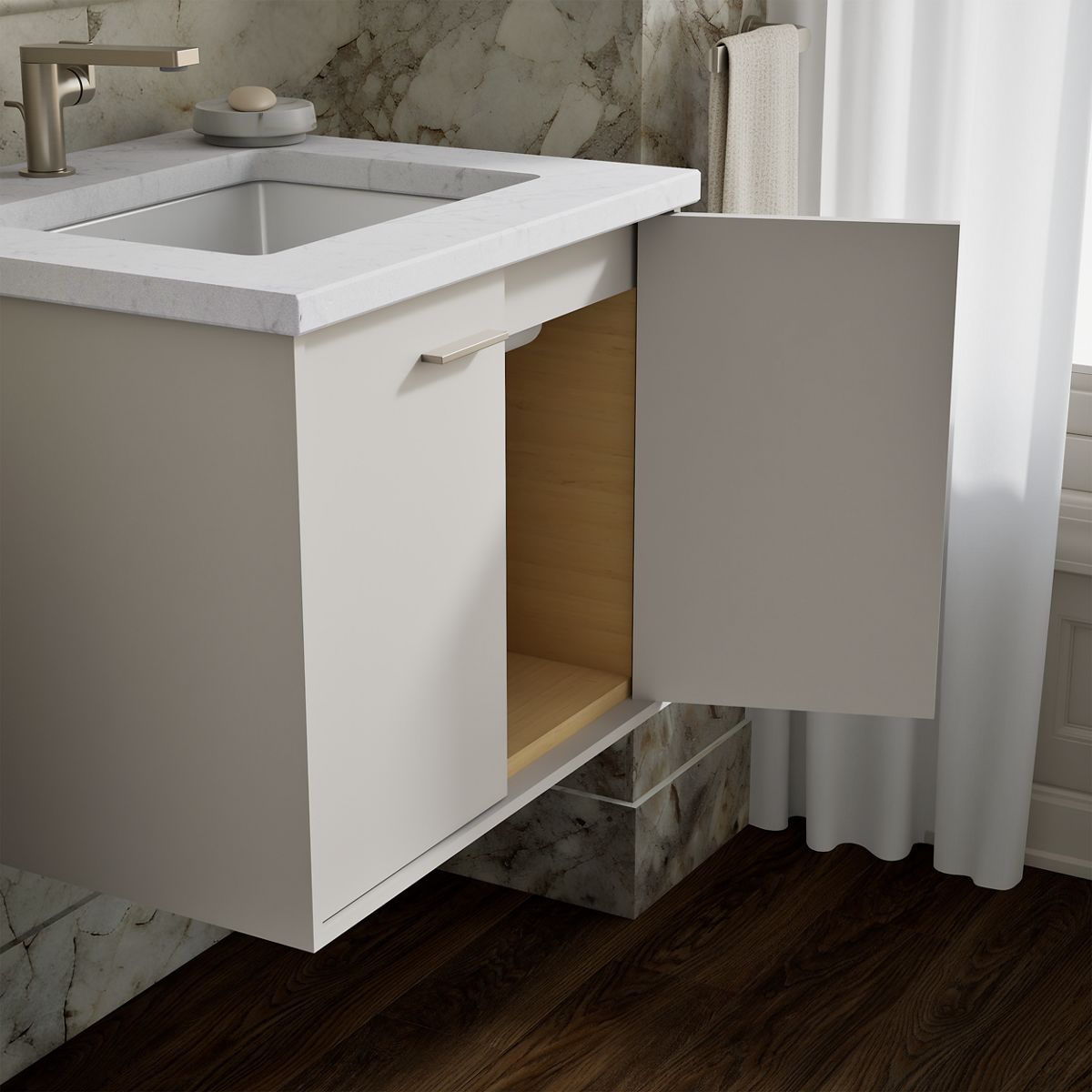 KOHLER K-99539 Jute 24" wall-hung bathroom vanity cabinet