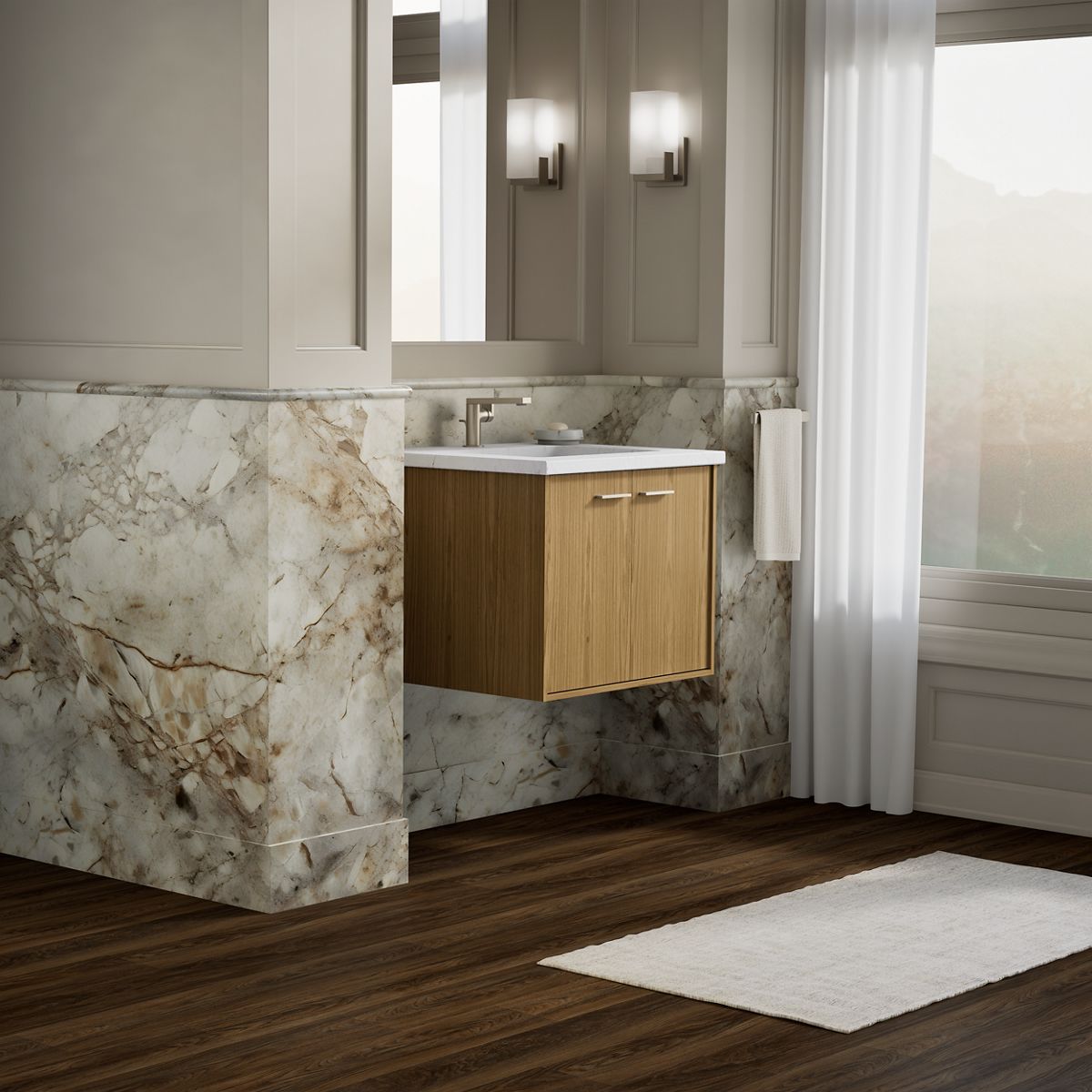 KOHLER K-99539 Jute 24" wall-hung bathroom vanity cabinet