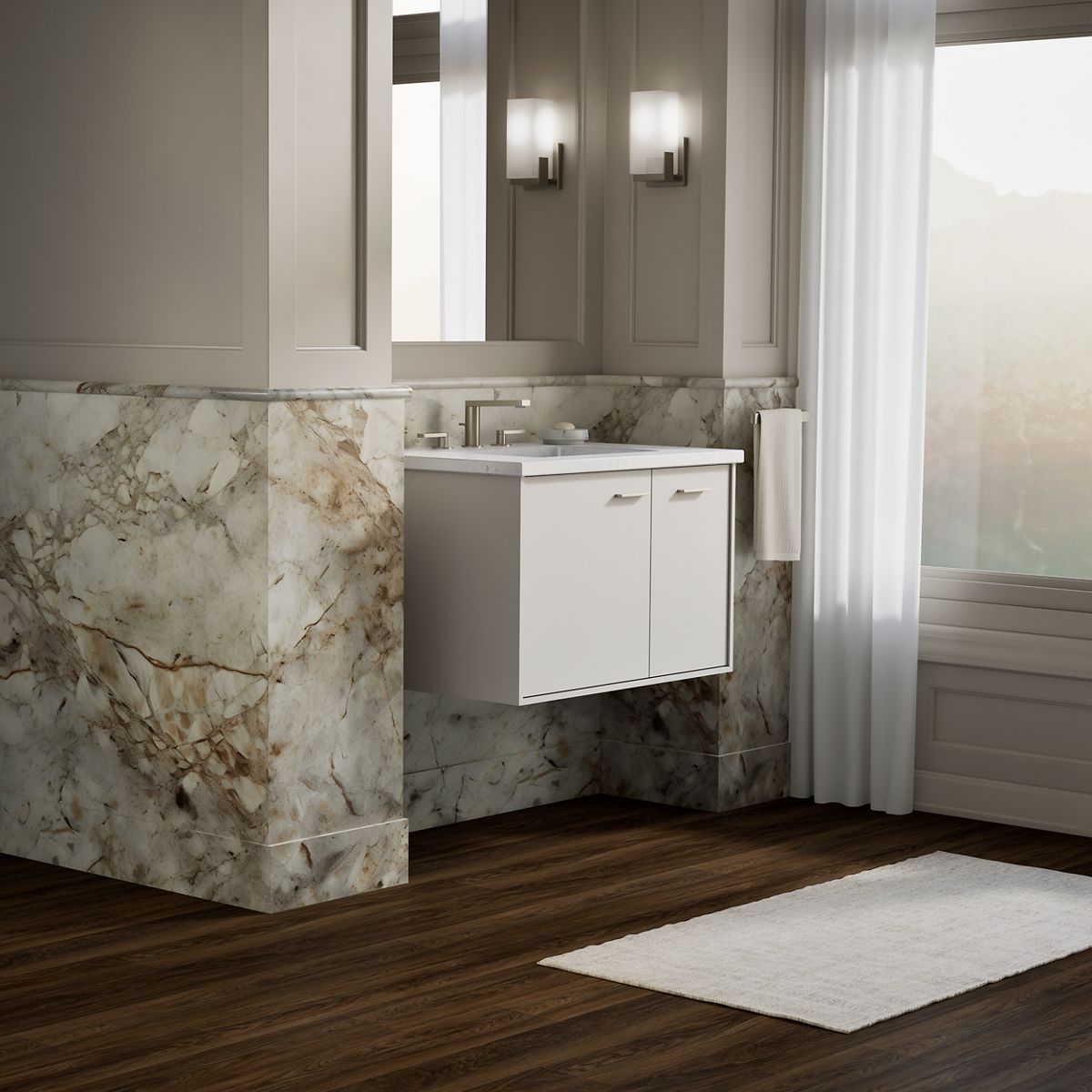 KOHLER K-99541-R Jute 30" wall-hung bathroom vanity cabinet