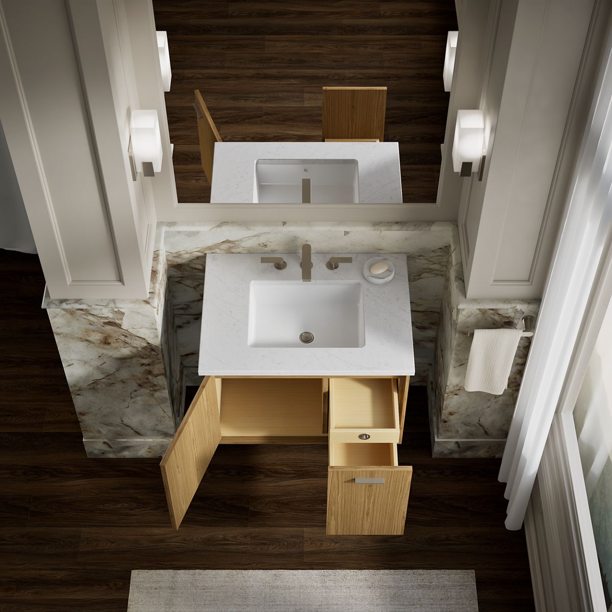 KOHLER K-99541-R Jute 30" wall-hung bathroom vanity cabinet