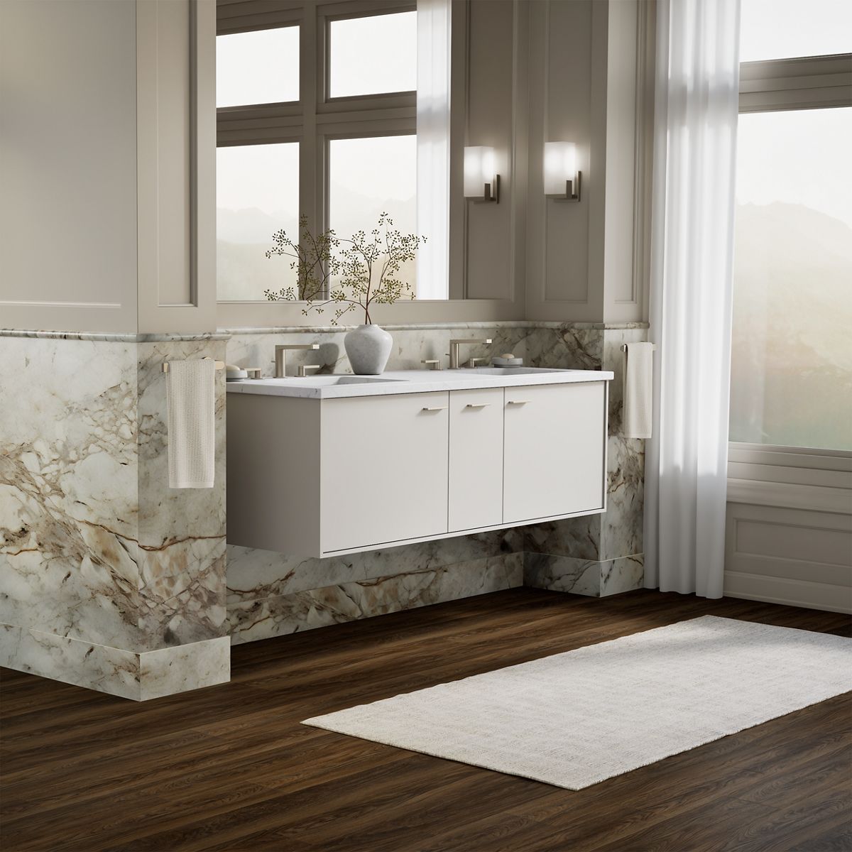 KOHLER K-99548 Jute 60" wall-hung bathroom vanity cabinet