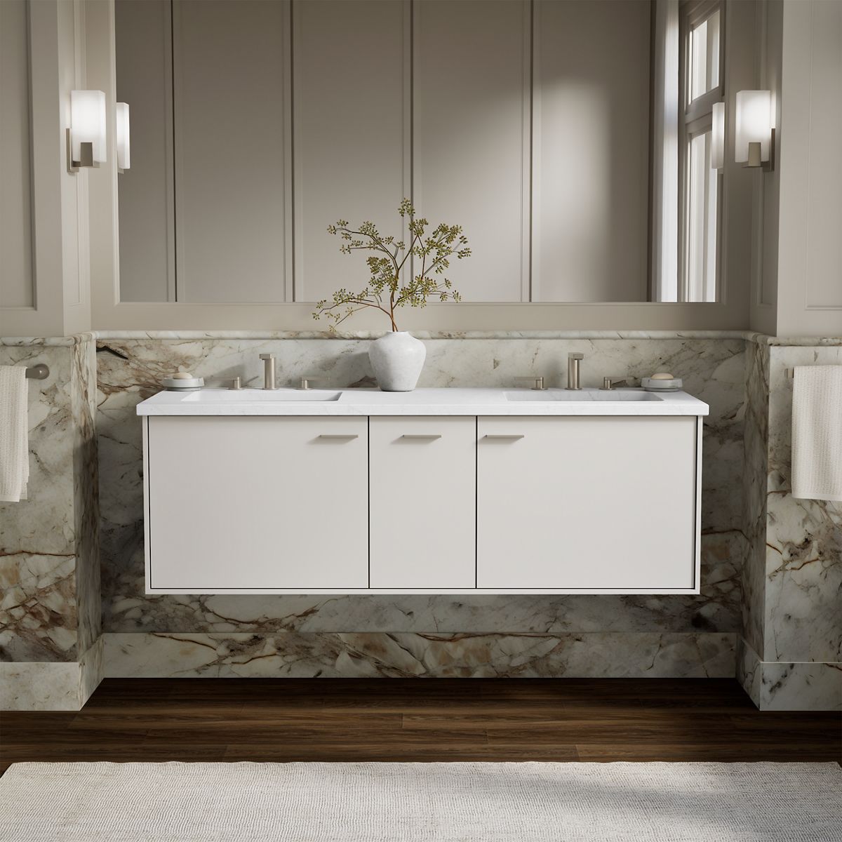 KOHLER K-99548 Jute 60" wall-hung bathroom vanity cabinet