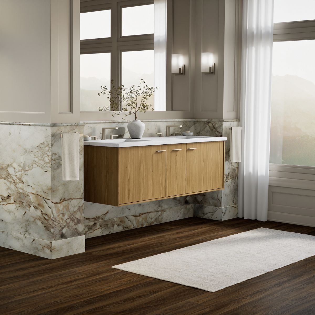 KOHLER K-99548 Jute 60" wall-hung bathroom vanity cabinet