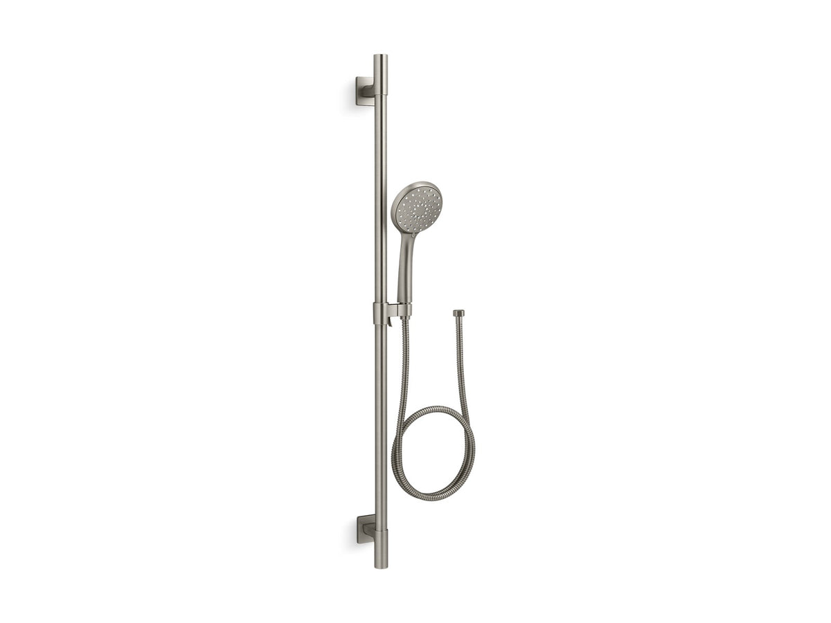 KOHLER K-99899 Awaken B110 2.0 gpm premium slidebar kit, vibrant brushed nickel