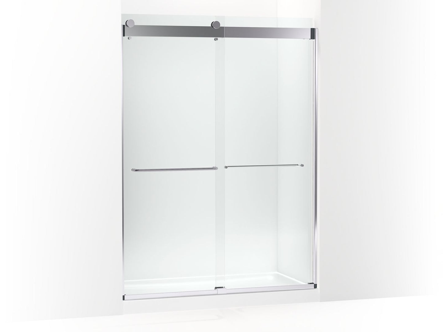 KOHLER K-CA33777-10L Stoneridge 80-5/16" H frameless sliding shower door with 3/8" -thick Crystal Clear glass