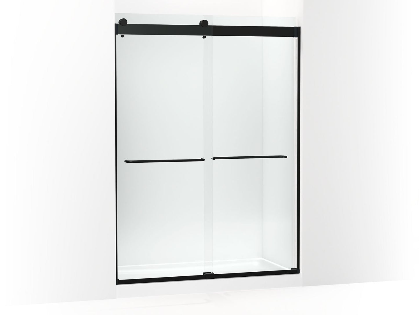KOHLER K-CA33777-10L Stoneridge 80-5/16" H frameless sliding shower door with 3/8" -thick Crystal Clear glass